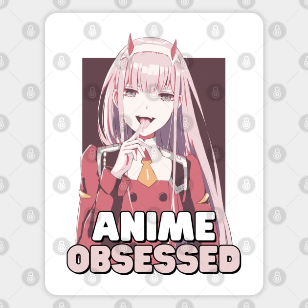 Zero Two Obsession - Seductive Vector Design Magnet by IKIGAISEKAI